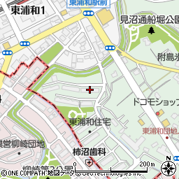東浦和団地１号棟周辺の地図