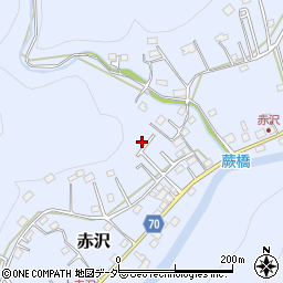 埼玉県飯能市赤沢527-27周辺の地図