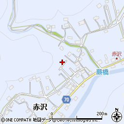 埼玉県飯能市赤沢527-28周辺の地図