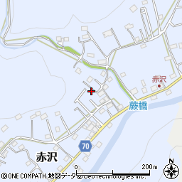 埼玉県飯能市赤沢526周辺の地図