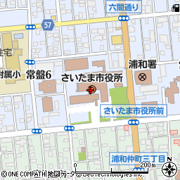 さいたま市役所教育委員会　事務局・学校教育部・高校教育課周辺の地図