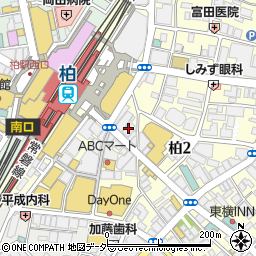 エクセルシオール カフェ 柏駅東口店周辺の地図