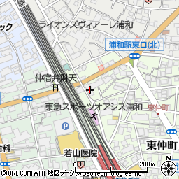 埼玉県さいたま市浦和区東仲町5-3周辺の地図