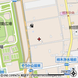 埼玉県草加市柿木町418周辺の地図