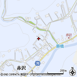 埼玉県飯能市赤沢526-3周辺の地図