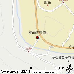池田町能面美術館周辺の地図