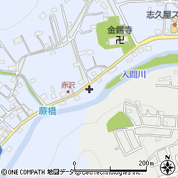 埼玉県飯能市赤沢339-1周辺の地図