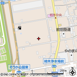 埼玉県草加市柿木町421-2周辺の地図