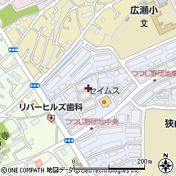 埼玉県狭山市つつじ野1周辺の地図