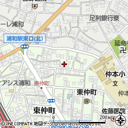 埼玉県さいたま市浦和区東仲町21-23周辺の地図