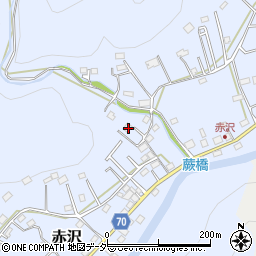 埼玉県飯能市赤沢511-3周辺の地図