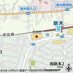うさちゃんクリーニングフードスクエア　新木駅前店周辺の地図