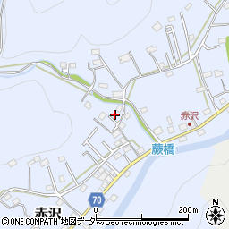 埼玉県飯能市赤沢509-2周辺の地図