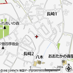 千葉県流山市長崎周辺の地図
