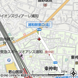 埼玉県さいたま市浦和区東仲町19-3周辺の地図