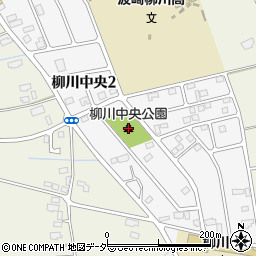 柳川中央公園周辺の地図