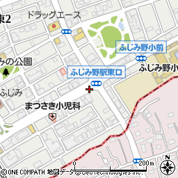 ふじみ野駅東口入口周辺の地図