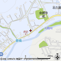 埼玉県飯能市赤沢338-1周辺の地図