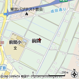 埼玉県三郷市前間周辺の地図