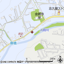 埼玉県飯能市赤沢324-1周辺の地図