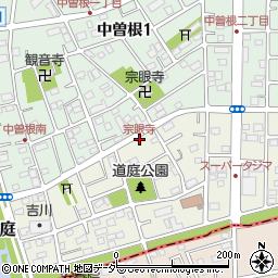 宗眼寺周辺の地図