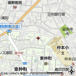 埼玉県さいたま市浦和区東仲町21-17周辺の地図