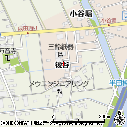 埼玉県三郷市後谷505周辺の地図