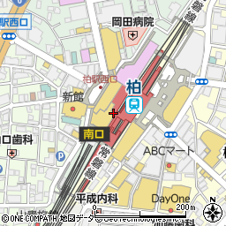 マツモトキヨシ東武柏駅構内店周辺の地図