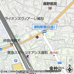 埼玉県さいたま市浦和区東仲町6-8周辺の地図