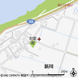 千葉県成田市新川周辺の地図