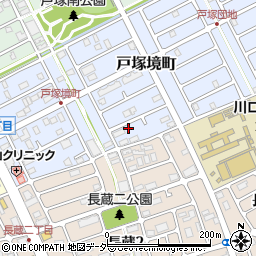 埼玉県川口市戸塚境町30-3周辺の地図