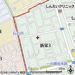 新栄北公園トイレ周辺の地図