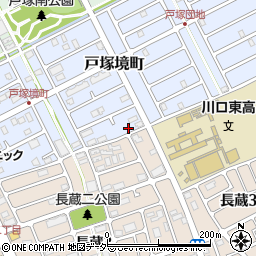 埼玉県川口市戸塚境町30-20周辺の地図
