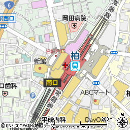 東武鉄道株式会社　柏駅周辺の地図