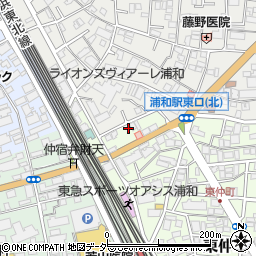 埼玉県さいたま市浦和区東仲町4-7周辺の地図