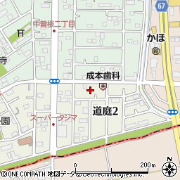 埼玉県吉川市道庭2丁目2周辺の地図