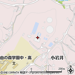 飯能市役所　小岩井浄水場周辺の地図