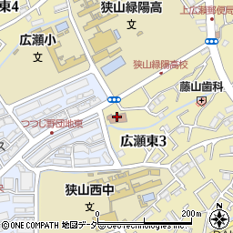 広瀬公民館周辺の地図