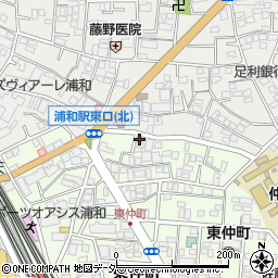 埼玉県さいたま市浦和区東仲町21-6周辺の地図