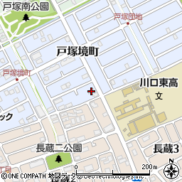 埼玉県川口市戸塚境町30-15周辺の地図