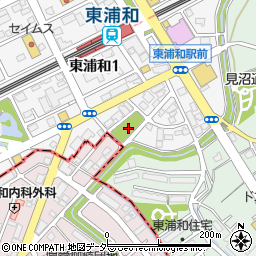 東浦和南公園周辺の地図
