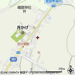 千葉県成田市西大須賀21周辺の地図