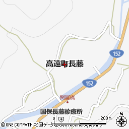 長野県伊那市高遠町長藤周辺の地図