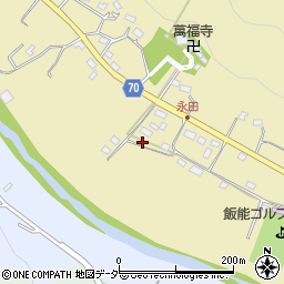 埼玉県飯能市永田194周辺の地図
