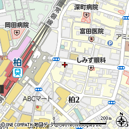 金沢炉端魚界人　柏駅前店周辺の地図