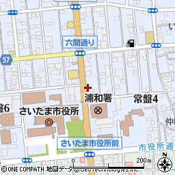 ＮＢパーキング浦和駐車場周辺の地図