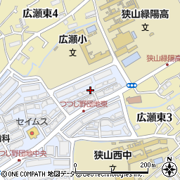 埼玉県狭山市つつじ野2周辺の地図