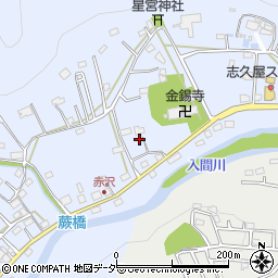 埼玉県飯能市赤沢331周辺の地図
