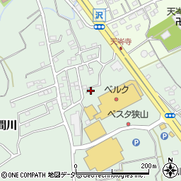 埼玉県狭山市入間川969周辺の地図