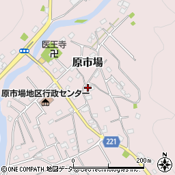 埼玉県飯能市原市場743周辺の地図